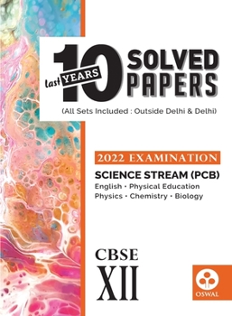 Paperback 10 Last Years Solved Papers - Science (PCB): CBSE Class 12 for 2022 Examination Book