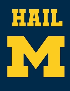 Hail M: College Ruled Blank Lined Notebook for School | 108 pages | 8.5 x 11 inches