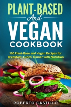 Paperback Plant-Base and Vegan Cookbook Book