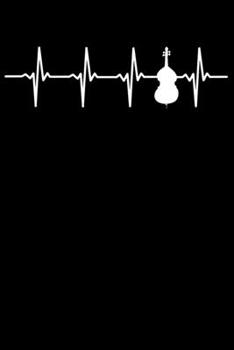 Cellist Notebook: Cello Heartbeat 6 x 9 Dotted Dot Grid Journal Gift for Cellists And Cello Lovers (108 Pages)