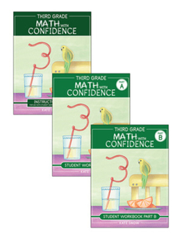 Paperback Third Grade Math with Confidence Complete Bundle Book