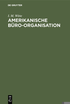 Hardcover Amerikanische Büro-Organisation [German] Book