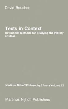 Paperback Texts in Context: Revisionist Methods for Studying the History of Ideas Book