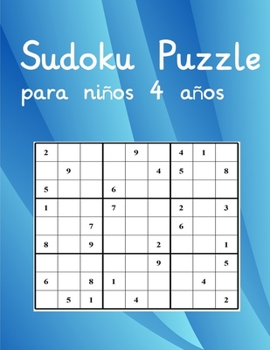 Paperback Sudoku Puzzle para niños 4 años: Juegos de ingenio para niños 4 años De Fácil a medio [Spanish] Book
