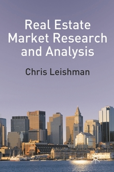 Paperback Real Estate Market Research and Analysis Book