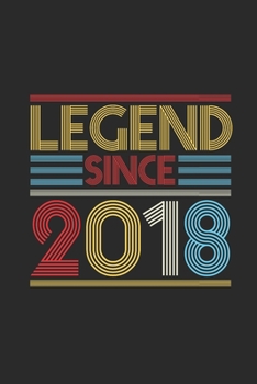 Legend Since 2018: Graph Paper Notebook (6" x 9" - 120 pages) ~ Birthday Themed Notebook for Daily Journal, Diary, and Gift