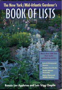 Paperback New York/Mid-Atlantic Gardener's Book of Lists Book