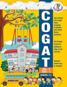 Paperback CogAT Form 7 Vol 2 - TEST - 1 Book