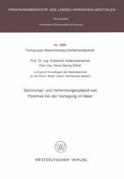 Paperback Spannungs- Und Verformungszustand Von Pipelines Bei Der Verlegung Im Meer [German] Book