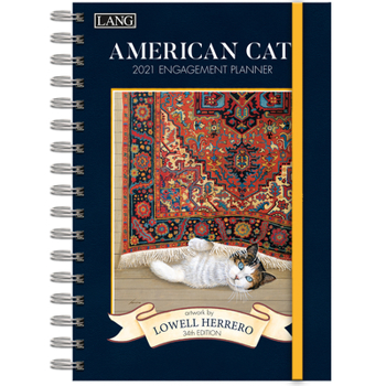 Calendar American Cat(tm) 2021 Spiral Engagement Planner Book