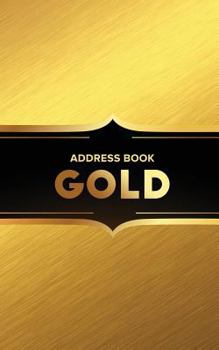 Paperback Address Book Gold Book