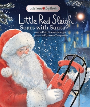Hardcover Little Red Sleigh Soars with Santa Book