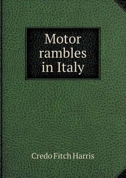 Paperback Motor rambles in Italy Book