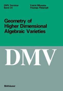 Paperback Geometry of Higher Dimensional Algebraic Varieties Book