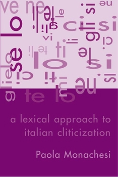 Paperback A Lexical Approach to Italian Cliticization Book