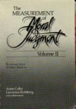 Hardcover The Measurement of Moral Judgment: Volume 1 Book