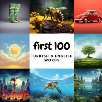 Paperback First 100 Turkish & English Words Book