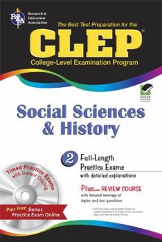 Paperback Clep(r) Social Sciences and History W/CD [With CDROM] Book