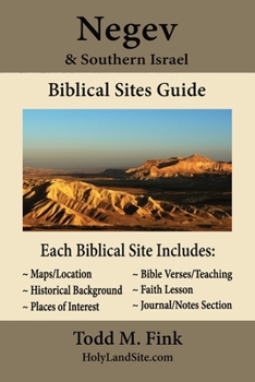 Paperback Negev & Southern Israel Biblical Sites Guide Book