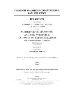 Paperback Challenges to American competitiveness in math and science Book