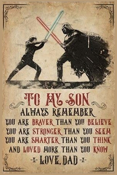 Star Wars To My Son Lined Notebook Journal, 100 Pages (6 x 9 Inches) Blank Ruled Writing Journal With Inspirational Quotes, Perfect Diary Notebook Gifts for Father Day Mother Day Family Ideas .