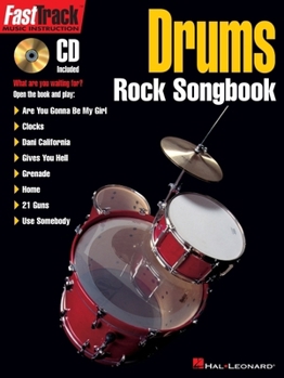 Hardcover Fasttrack Drums Rock Songbook Book