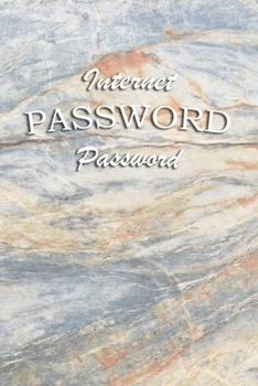 Paperback Internet Password book: Logbook Internet Address & Password alphabetical 110 Pages, 6" x 9" Write Journal Soft Cover Matte Finish Book