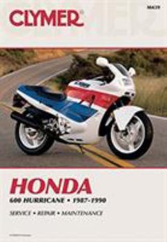 Paperback Clymer Honda 600 Hurricane 1987-1990: Service, Repair, Maintenance Book