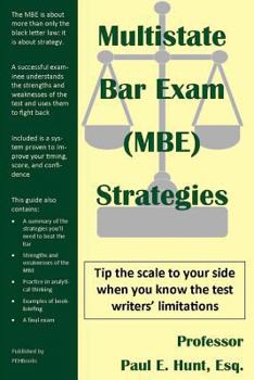 Paperback Multistate Bar Exam (MBE) Strategies Book