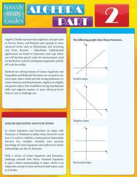 Paperback Algebra Part 2 (Speedy Study Guides: Academic) Book