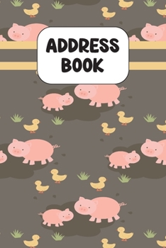 Address Book: Cute Address Book with Alphabetical Organizer, Names, Addresses, Birthday, Phone, Work, Email and Notes (6x9 Size Address Book)
