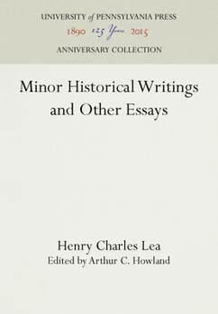 Hardcover Minor Historical Writings and Other Essays Book