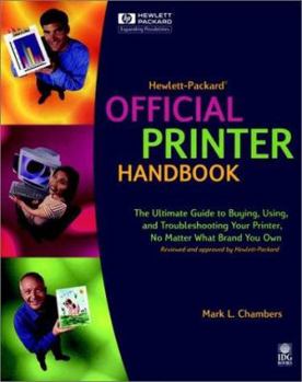 Paperback Hewlett-Packard Official Printer Handbook Book