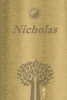 Nicholas: Personalized Name Journal/Notebook for Men - Masculine Metal-look Cover with Lined Writing Pages