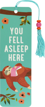Paperback You Fell Asleep Here Beaded Bookmark Book