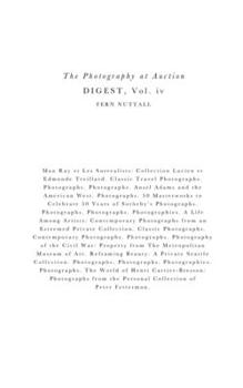 Paperback Photography At Auction Digest: Volume IV Book