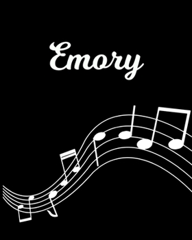 Emory: Sheet Music Note Manuscript Notebook Paper | Personalized Custom First Name Initial E | Musician Composer Instrument Composition Book | 12 ... Guide | Create Compose & Write Creative Songs