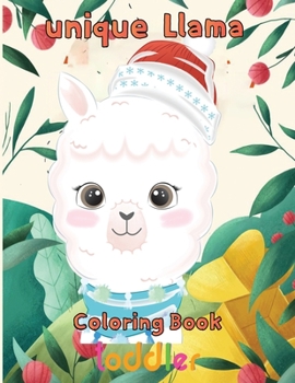 Paperback unique Llama Coloring Book toddler: 8.5''x11''/Llama Coloring Book