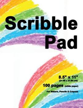 Scribble Pad: 8.5" X 11", Drawing Scribble Pad, 100 pages, Durable Soft Cover, Crayon Color Pad-[Professional Binding]