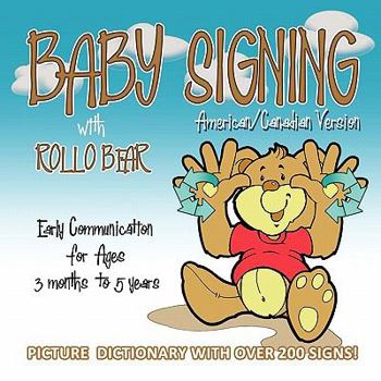 Paperback Baby Signing with Rollo Bear - American/Canadian Version Book