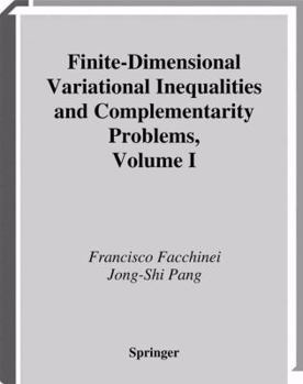 Paperback Finite-Dimensional Variational Inequalities and Complementarity Problems Book