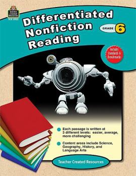 Paperback Differentiated Nonfiction Reading Grade 6 Book