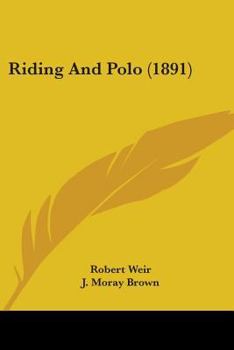 Paperback Riding And Polo (1891) Book