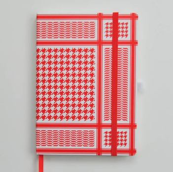 Hardcover Red Kaffiyeh Journal Book