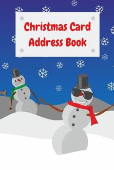 Paperback Christmas Card Address Book: A-Z organizer to keep track of names, address, and sent and received Christmas cards for six years Book