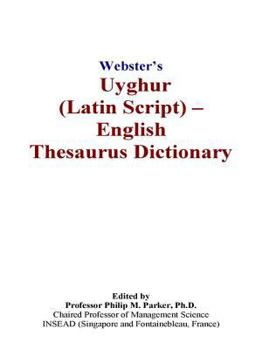 Paperback Webster's Uyghur (Latin Script) - English Thesaurus Dictionary Book