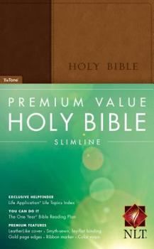 Imitation Leather Premium Value Slimline Bible-NLT Book