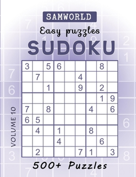 Paperback Easy Sudoku Puzzles: Over 500 Easy Sudoku Puzzles And Solutions (Volume 10) Book