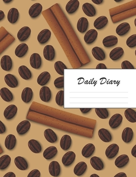 Paperback Daily Diary: Blank 2020 Journal Entry Writing Paper for Each Day of the Year - Caffeine Coffee & Cinnamon - January 20 - December 2 Book