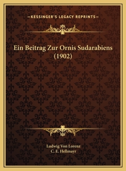 Hardcover Ein Beitrag Zur Ornis Sudarabiens (1902) [German] Book